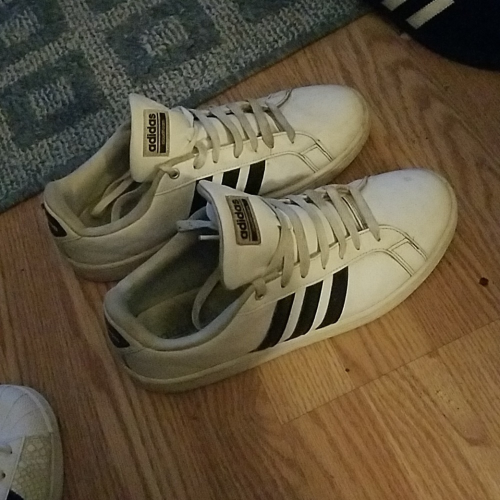White Adidas cloud foam